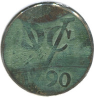 1790 UTRECHT VOC DUIT NIEDERLANDE OSTINDIEN NY COLONIAL PENNY #VOC1237.8.D.A - Dutch East Indies