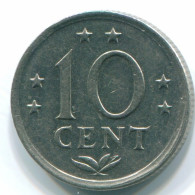 10 CENTS 1970 NIEDERLÄNDISCHE ANTILLEN Nickel Koloniale Münze #S13373.D.A - Netherlands Antilles