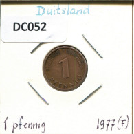 1 PFENNIG 1977 F BRD DEUTSCHLAND Münze GERMANY #DC052.D.A - 1 Pfennig