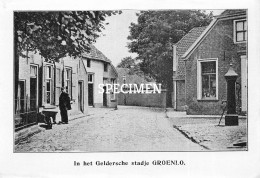 Prent - In Het Geldersche Stadje Groenlo  - 8.5x12.5 Cm - Groenlo