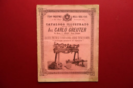 Catalogo Carlo Greuter Milano Macchine Industriali Articoli In Gomma 1881 - Non Classés