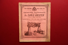 Catalogo Carlo Greuter Milano Macchine Industriali Articoli In Gomma 1881 - Unclassified