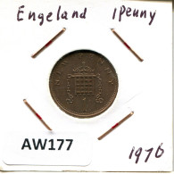 NEW PENNY 1976 UK GBAN BRETAÑA GREAT BRITAIN Moneda #AW177.E.A - 1 Penny & 1 New Penny