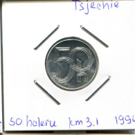 50 HELLER 1994 REPÚBLICA CHECA CZECH REPUBLIC Moneda #AP726.2.E.A - Tchéquie