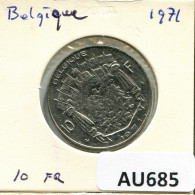 10 FRANCS 1971 FRENCH Text BELGIQUE BELGIUM Pièce #AU685.F.A - 10 Francs