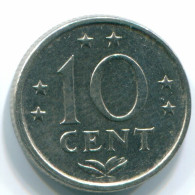 10 CENTS 1978 ANTILLAS NEERLANDESAS Nickel Colonial Moneda #S13554.E.A - Antilles Néerlandaises