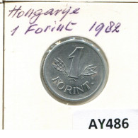 1 FORINT 1982 HUNGARY Coin #AY486.U.A - Ungheria