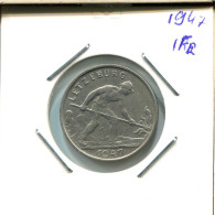1 FRANC 1947 LUXEMBOURG Coin #AT201.U.A - Lussemburgo