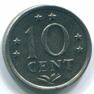 10 CENTS 1970 NETHERLANDS ANTILLES Nickel Colonial Coin #S13340.U.A - Antillas Neerlandesas