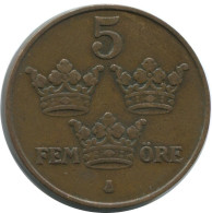 5 ORE 1911 SWEDEN Coin #AC455.2.U.A - Schweden