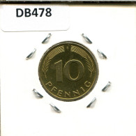 10 PFENNIG 1991 F BRD ALEMANIA Moneda GERMANY #DB478.E.A - 10 Pfennig