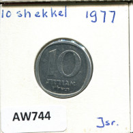 10 AGOROT 1977 ISRAEL Coin #AW744.U.A - Israël