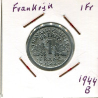 1 FRANC 1944 FRANKREICH FRANCE Französisch Münze #AM539.D.A - 1 Franc