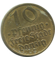 DANZIG 10 PFENNIG 1932 Dt. Reich ALLEMAGNE GERMANY #AD635.9.F.A - 10 Renten- & 10 Reichspfennig