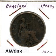 PENNY 1900 UK GBAN BRETAÑA GREAT BRITAIN Moneda #AW043.E.A - D. 1 Penny