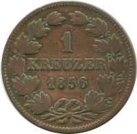 BADEN 1 Kreuzer 1856 German States #DE10540.12.E.A - Otros & Sin Clasificación