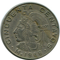 50 CENTAVOS 1966 MEXIKO MEXICO Münze #AH487.5.D.A - Messico