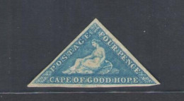 1855-63 Cape Of Good Hope, Stanley Gibbons N. 6A 4d. Blue - MH* - Andere & Zonder Classificatie