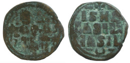 CONSTANTINE X CLASS E ANONYMOUS FOLLIS 7.7g/28mm BYZANTIN Pièce #SAV1004.10.F.A - Bizantine