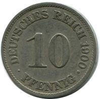 10 PFENNIG 1900 A DEUTSCHLAND Münze GERMANY #DB269.D.A - 10 Pfennig