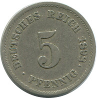 5 PFENNIG 1898 G GERMANY Coin #AE690.U.A - 5 Pfennig