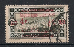 GRAND LIBAN - 1928-29 - N°YT. 119 - Beyrouth 4pi Sur 0pi25 Vert-noir - Oblitéré / Used - Usati