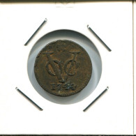 1744 HOLLAND VOC DUIT INDES NÉERLANDAIS NETHERLANDS NEW YORK COLONIAL PENNY #VOC2511.7.F.A - Indes Néerlandaises