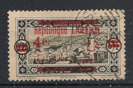 GRAND LIBAN - 1928-29 - N°YT. 119 - Beyrouth 4pi Sur 0pi25 Vert-noir - Oblitéré / Used - Used Stamps