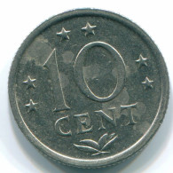 10 CENTS 1971 NIEDERLÄNDISCHE ANTILLEN Nickel Koloniale Münze #S13412.D.A - Antillas Neerlandesas