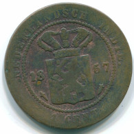 1 CENT 1857 NIEDERLANDE OSTINDIEN INDONESISCH Copper Koloniale Münze #S10038.D.A - Indes Neerlandesas