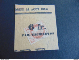Très Beau N°. 51 Sur Fragment Avec Oblitération Typographique D'un Journal De 1874 - 1871-1875 Cérès