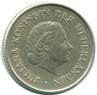 1/4 GULDEN 1967 ANTILLAS NEERLANDESAS PLATA Colonial Moneda #NL11481.4.E.A - Antilles Néerlandaises