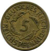 5 REICHSPFENNIG 1935 A GERMANY Coin #DB883.U.A - 5 Reichspfennig