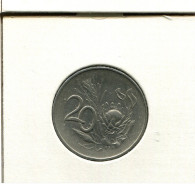 20 CENTS 1966 SUDAFRICA SOUTH AFRICA Moneda #AT154.E.A - Sud Africa