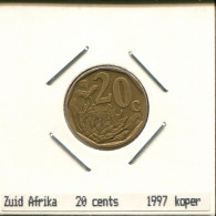 20 CENTS 1997 SUDAFRICA SOUTH AFRICA Moneda #AS297.E.A - Afrique Du Sud