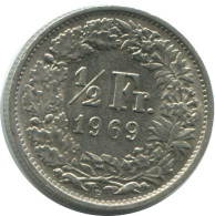 1/2 FRANC 1969 B SWITZERLAND Coin HELVETIA #AD983.2.U.A - Otros & Sin Clasificación