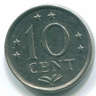 10 CENTS 1970 NIEDERLÄNDISCHE ANTILLEN Nickel Koloniale Münze #S13368.D.A - Niederländische Antillen