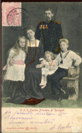 X0604 Romania, Maximum TCV Of The King Karl I.with Family,postmark Of Constanta 13.Ian.1905, See 2 Scan - Cartas & Documentos