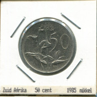 50 CENTS 1985 SÜDAFRIKA SOUTH AFRICA Münze #AS274.D.A - Zuid-Afrika