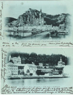 Les Bords De La Meuse. DINANT - Vue De La Citadelle Et Du Pont + Villa Deprez Et Del Marmol. Précurseurs ( 2 Cartes) - Dinant
