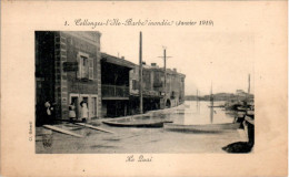 Collonges-au-Mont-D'Or Canton De Limonest Inondation De Janvier 1910 Le Quai Rhône 69660 N°1 Cpa Non Ecrite Au Dos B.E - Andere & Zonder Classificatie