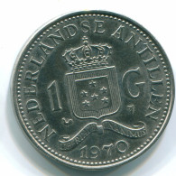 1 GULDEN 1970 ANTILLAS NEERLANDESAS Nickel Colonial Moneda #S11908.E.A - Nederlandse Antillen