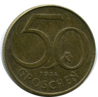 50 GROSCHEN 1974 AUSTRIA Moneda #AW818.E.A - Oostenrijk