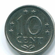 10 CENTS 1979 ANTILLES NÉERLANDAISES Nickel Colonial Pièce #S13591.F.A - Antillas Neerlandesas