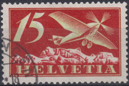 1923 Flugpost Schweiz ⵙ Zum:CH F3, Mi:CH 179x,Yt:CH PA3, Eindecker Flugzeug - Usados
