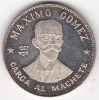 Cuba 20 Pesos 1977 Maximo Gomez, En Argent . KM# 39, Superbe - Kuba