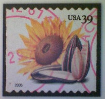 United States, Scott #4005, Used(o), 2006, Sunflower And Seeds, 39¢, Multicolored - Usados