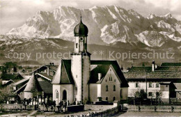 72632943 Wallgau Kirche Wetterstein Dreitorspitze Wallgau - Andere & Zonder Classificatie