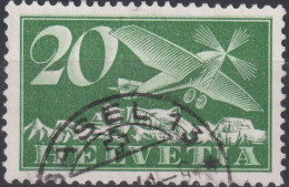 1925 Flugpost Schweiz ⵙ Zum:CH F4, Mi:CH 113x,Yt:CH PA4, Eindecker Flugzeug - Used Stamps