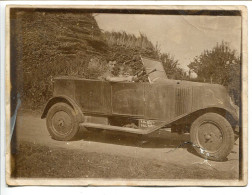 2 PHOTOS 9 X 12 & 6 X 9 Cm * AUTOS TORPÉDO Renault Vers 1926 & CITROËN AC4 1929 * 1ère Etat Médiocre - Cars